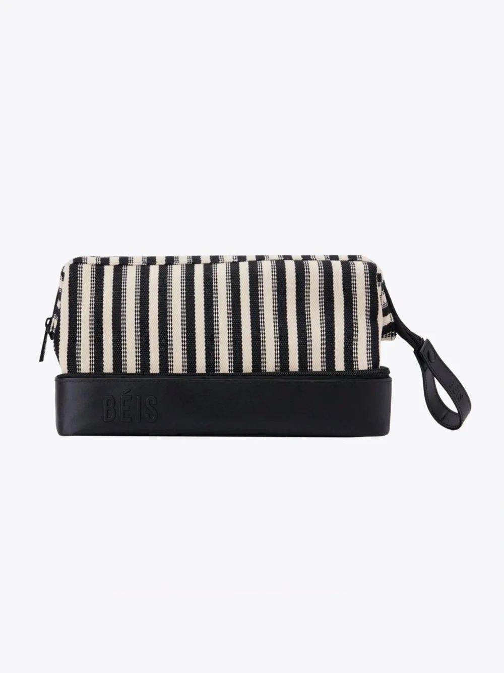 The BÉIS Dopp Kit in Black Stripe